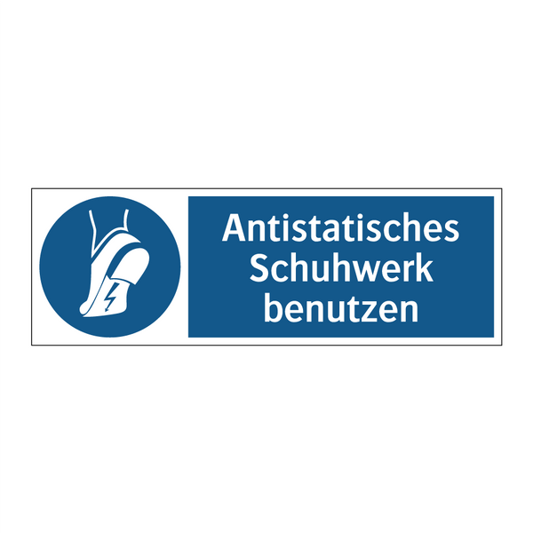 Antistatisches Schuhwerk benutzen
