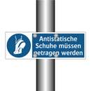 Antistatische Schuhe müssen getragen werden