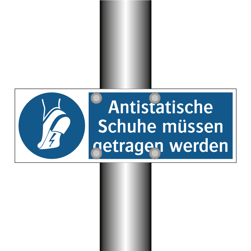 Antistatische Schuhe müssen getragen werden