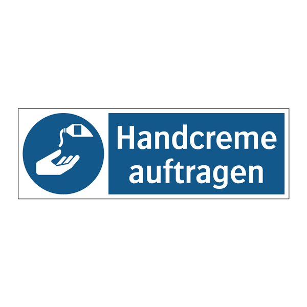 Handcreme auftragen