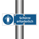 Schürze erforderlich