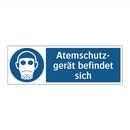 Atemschutz- gerät befindet sich
