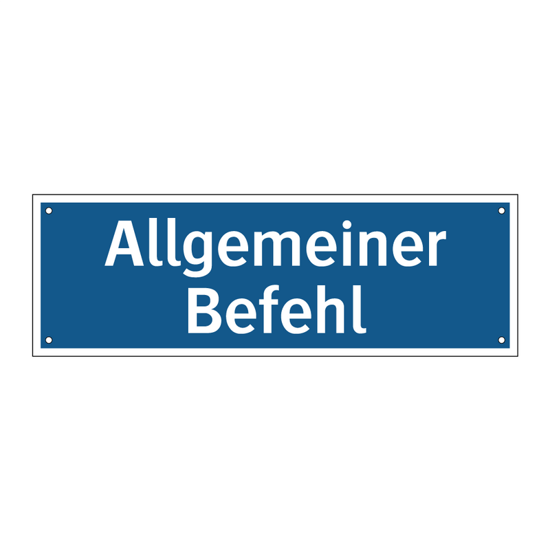 Allgemeiner Befehl