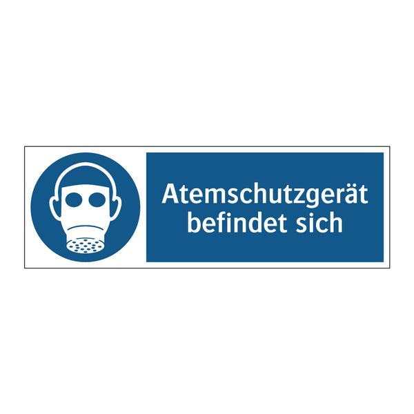 Atemschutzgerät befindet sich