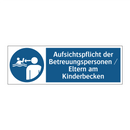 Aufsichtspflicht der Betreuungspersonen / Eltern am Kinderbecken