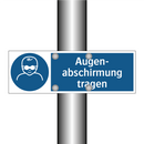 Augen- abschirmung tragen