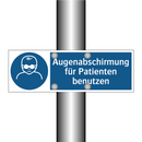 Augenabschirmung für Patienten benutzen