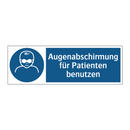 Augenabschirmung für Patienten benutzen