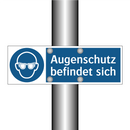 Augenschutz befindet sich