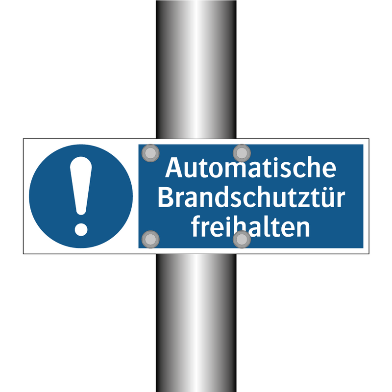 Automatische Brandschutztür freihalten