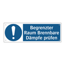 Begrenzter Raum Brennbare Dämpfe prüfen