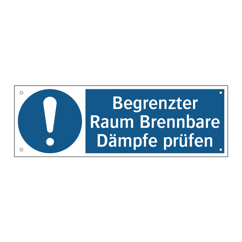 Begrenzter Raum Brennbare Dämpfe prüfen