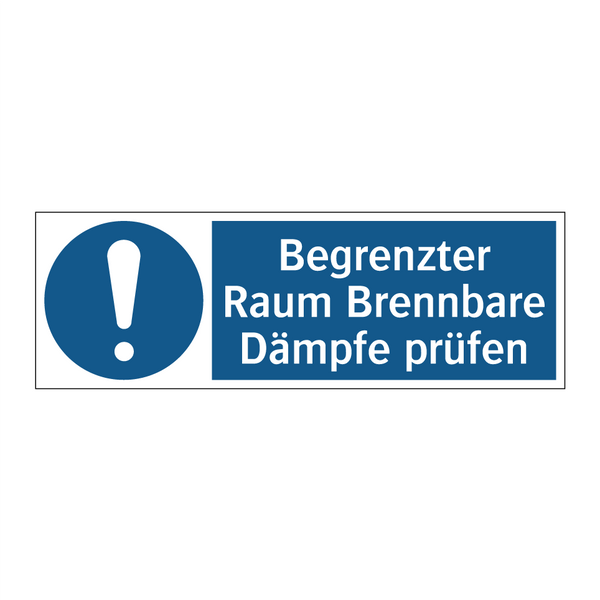 Begrenzter Raum Brennbare Dämpfe prüfen