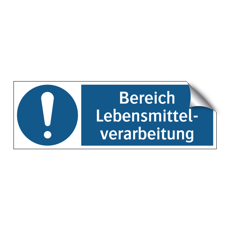 Bereich Lebensmittel- verarbeitung