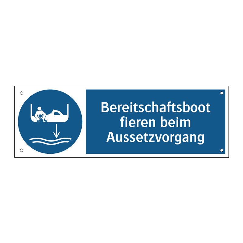 Bereitschaftsboot fieren beim Aussetzvorgang