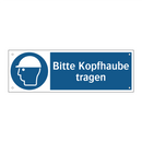 Bitte Kopfhaube tragen