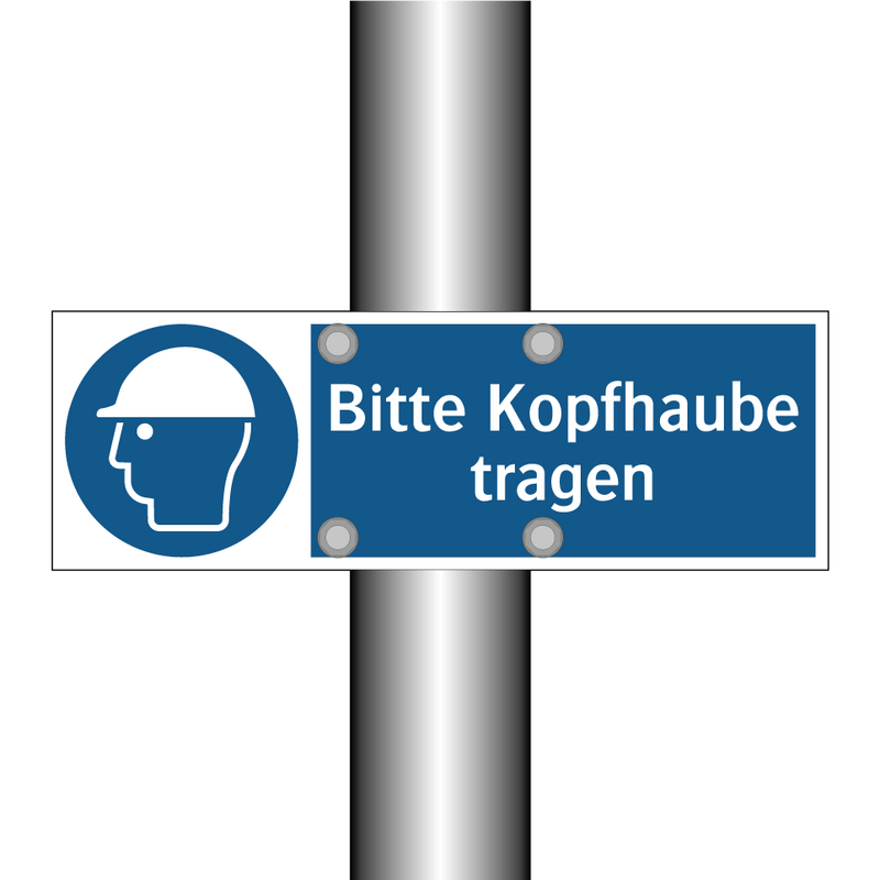 Bitte Kopfhaube tragen