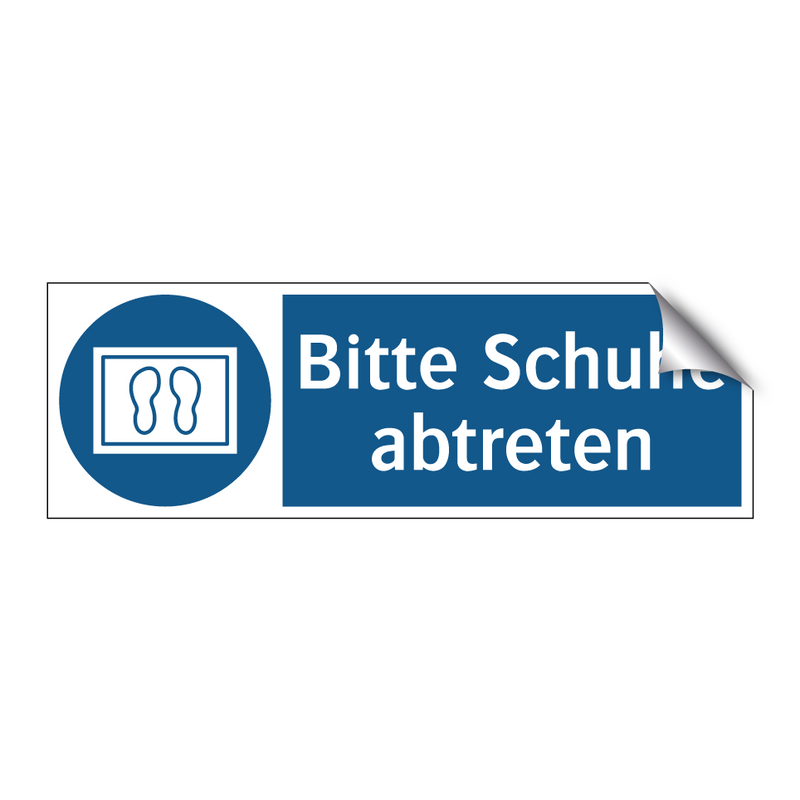 Bitte Schuhe abtreten