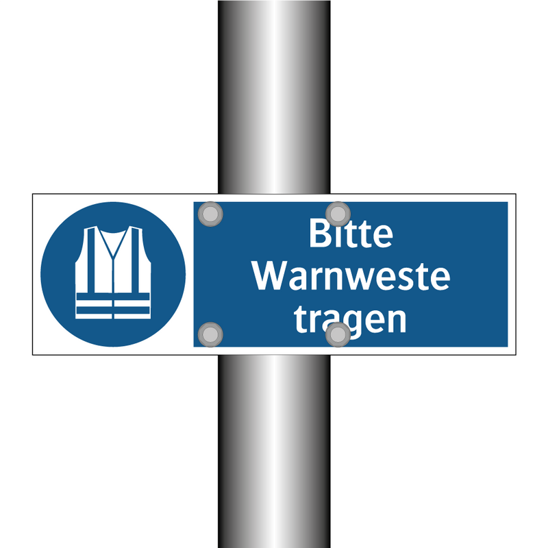 Bitte Warnweste tragen
