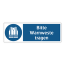 Bitte Warnweste tragen