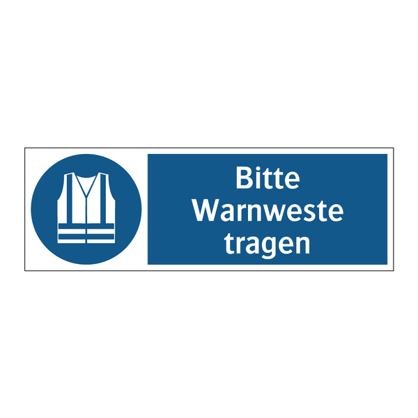 Bitte Warnweste tragen
