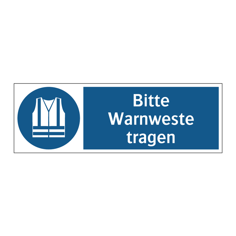 Bitte Warnweste tragen