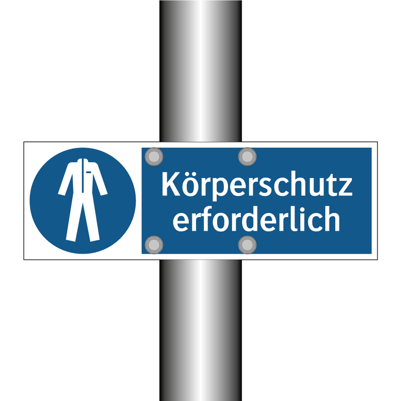 Körperschutz erforderlich