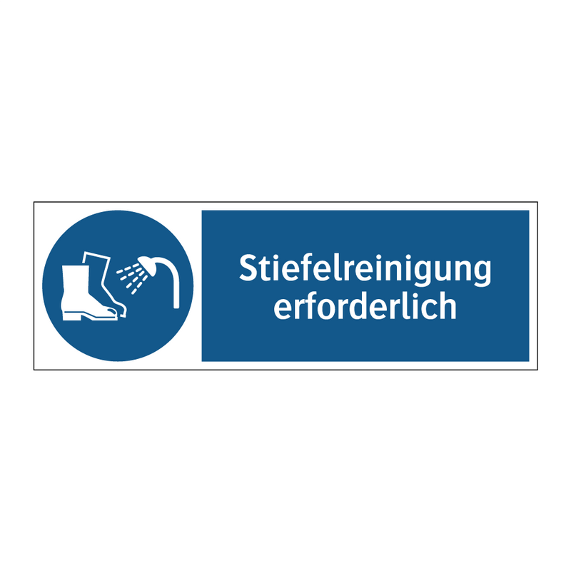 Stiefelreinigung erforderlich