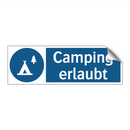 Camping erlaubt