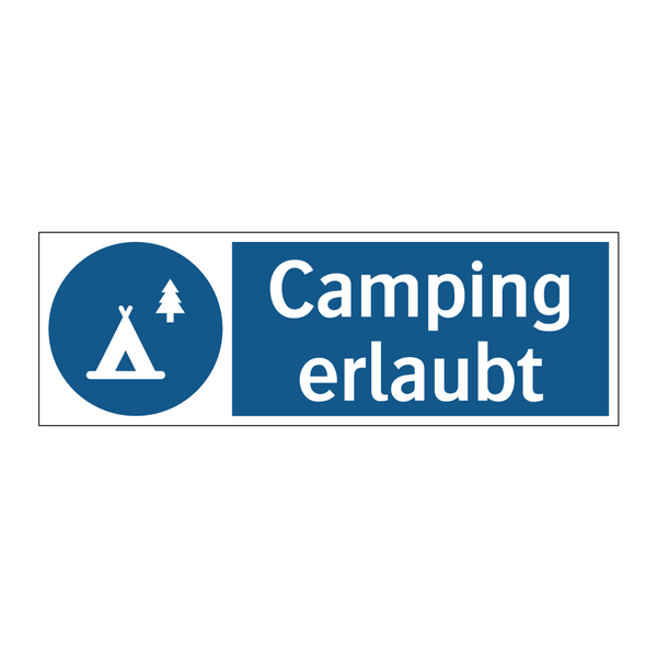 Camping erlaubt