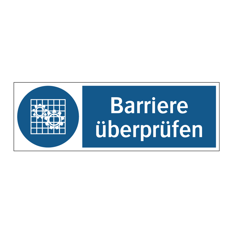 Barriere überprüfen