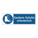 Saubere Schuhe erforderlich