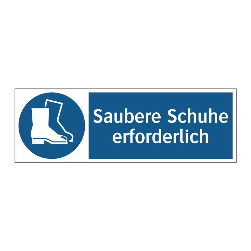 Saubere Schuhe erforderlich
