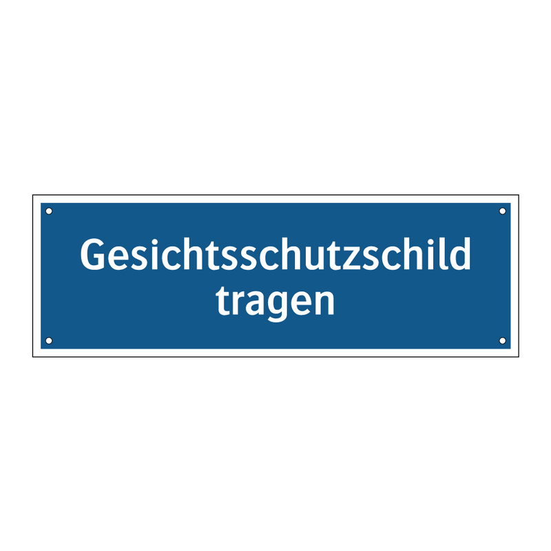 Gesichtsschutzschild tragen