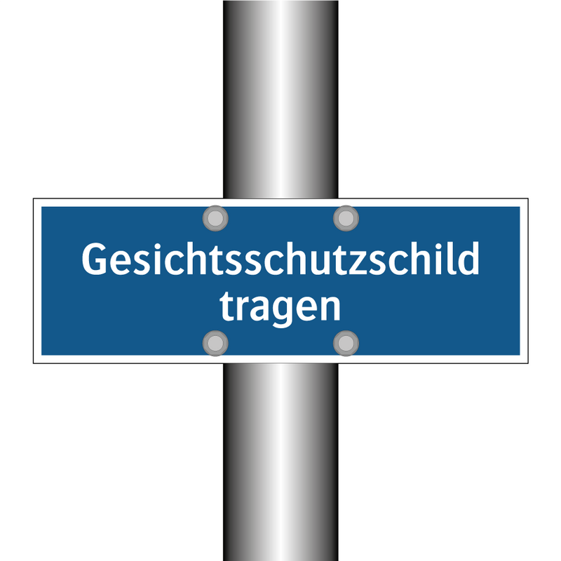 Gesichtsschutzschild tragen