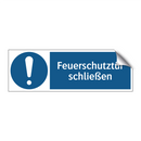 Feuerschutztür schließen