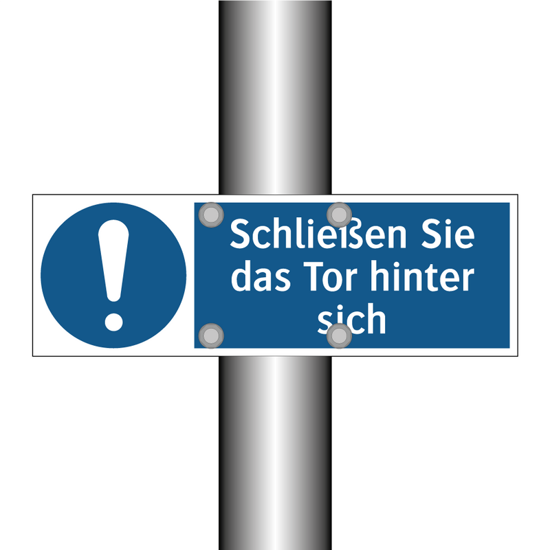 Schließen Sie das Tor hinter sich