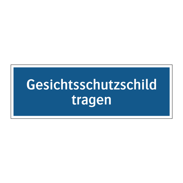 Gesichtsschutzschild tragen