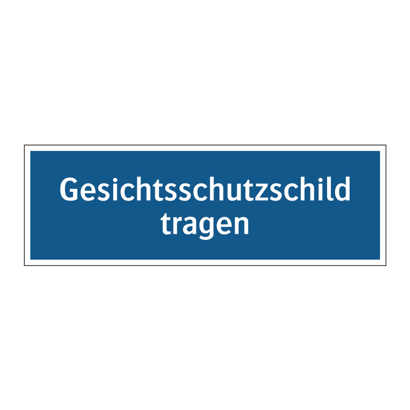 Gesichtsschutzschild tragen