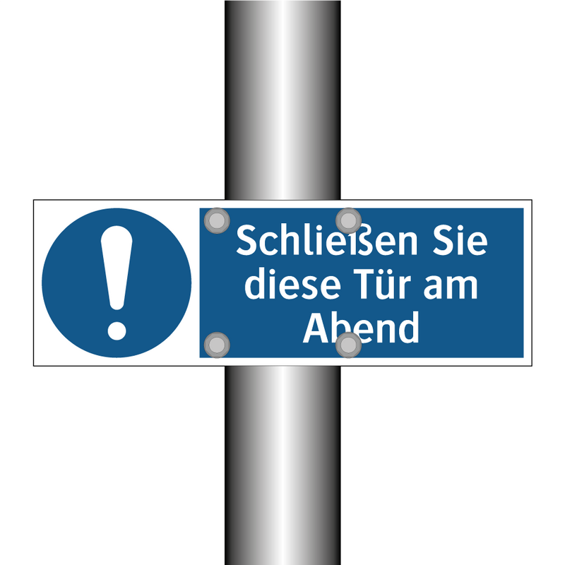 Schließen Sie diese Tür am Abend