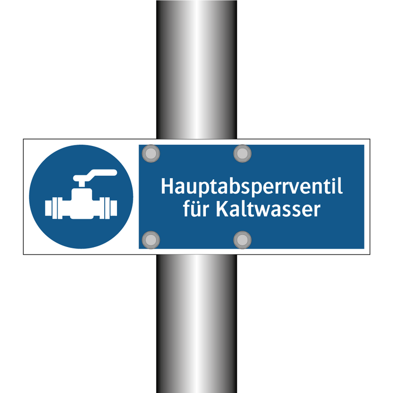 Hauptabsperrventil für Kaltwasser