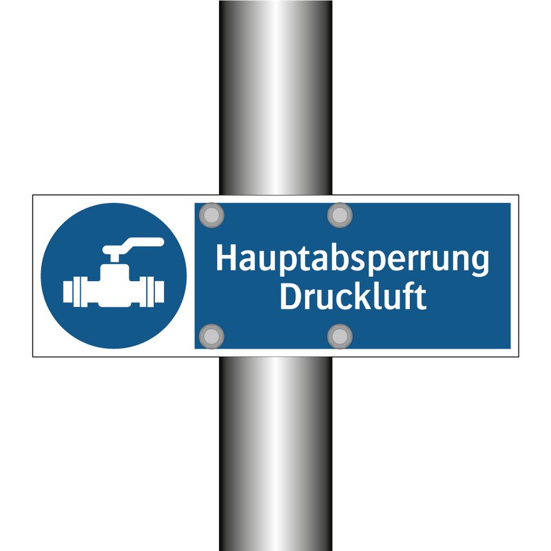 Hauptabsperrung Druckluft
