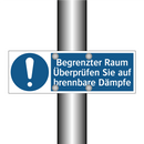 Begrenzter Raum Überprüfen Sie auf brennbare Dämpfe