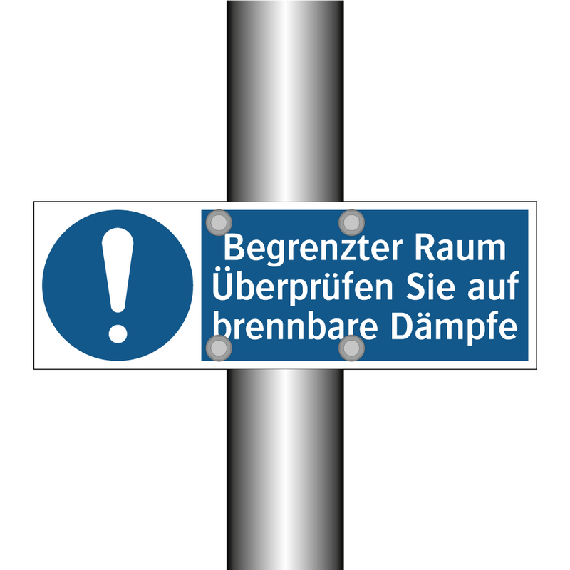 Begrenzter Raum Überprüfen Sie auf brennbare Dämpfe