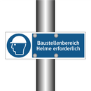 Baustellenbereich Helme erforderlich