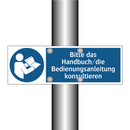 Bitte das Handbuch/die Bedienungsanleitung konsultieren