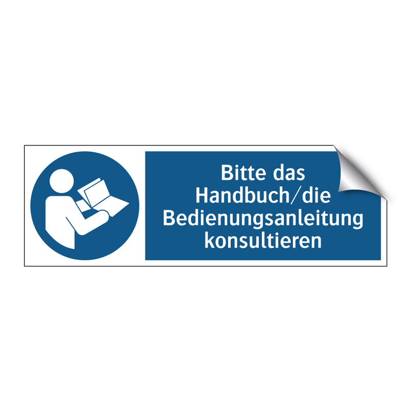 Bitte das Handbuch/die Bedienungsanleitung konsultieren