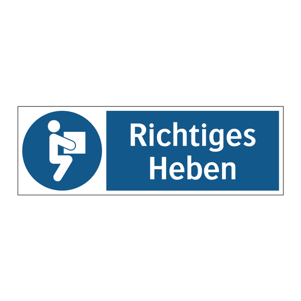 Richtiges Heben