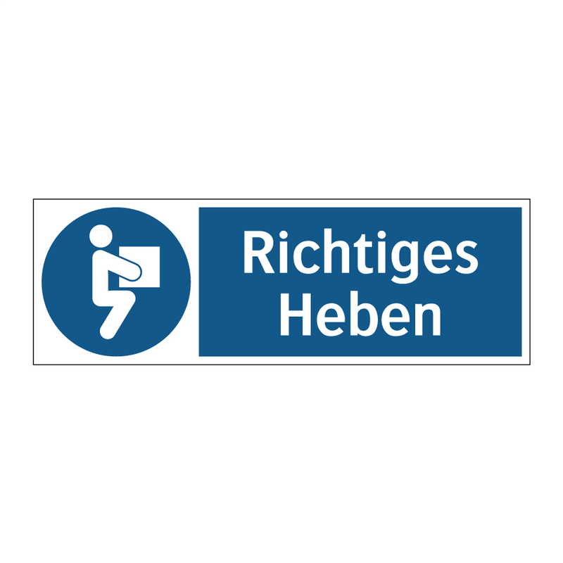 Richtiges Heben