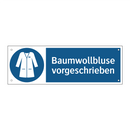 Baumwollbluse vorgeschrieben